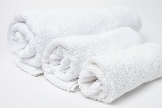 Hand Towel - 16x28 - Beige / White