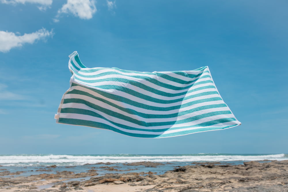 Striped Beach Towel - 100% Cotton - 90x180