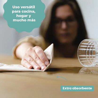 Bamboo Fiber Kitchen Towel – 6 Rolls