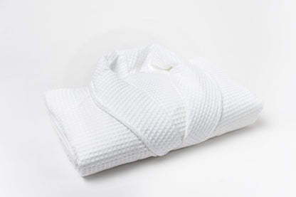 Waffle Robe - Classic White - 126 CM
