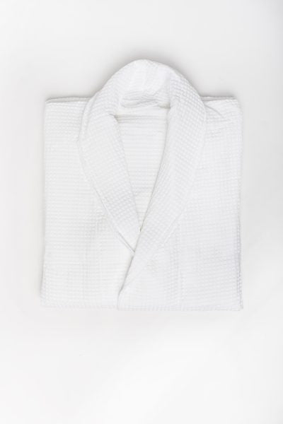 Waffle Robe - Classic White - 126 CM